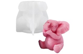 Molde silicona elefante sentado